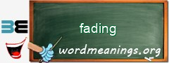 WordMeaning blackboard for fading